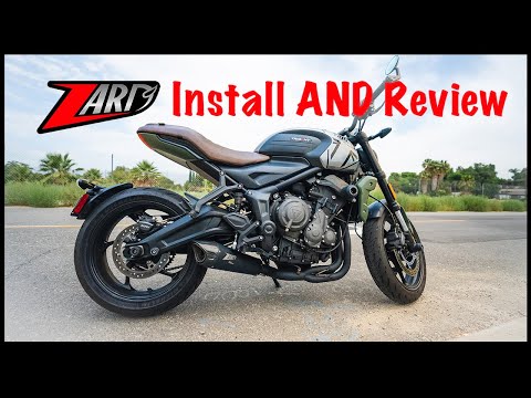 Видео: Выхлопная система Triumph Trident 660 Zard — установка и обзор