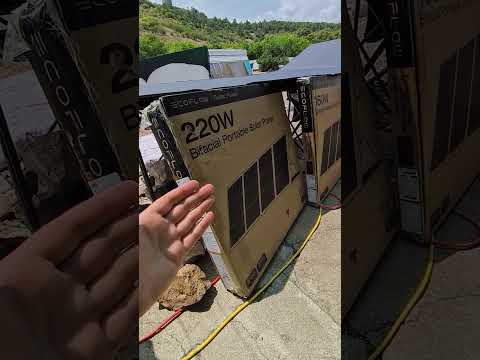 Видео: New EcoFlow Solar Panel 220W обзор и тест, сравнение