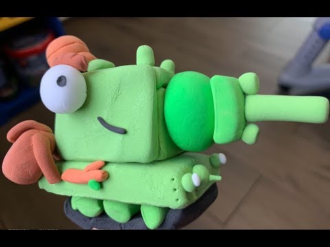 Видео: Сын полка КВ Челябинский лепим из пластилина Стального монстра Туториал