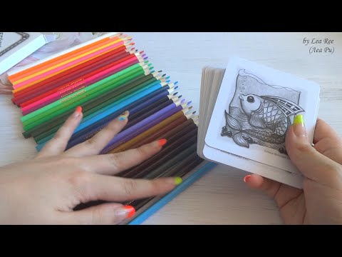 Видео: ASMR АСМР Раскрашиваю карандашами карты МАК🎨🖼Нежный шепот, руки и триггеры для расслабления Часть 1