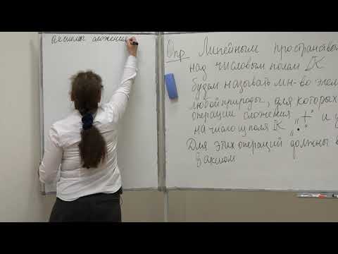 Видео: Левашова Н. Т. - Линейная алгебра. Семинары - 1. Понятия линейной алгебры