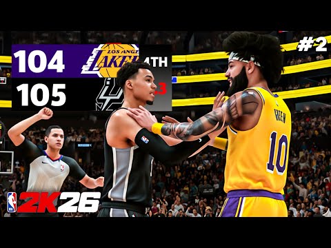 Видео: *НОВЫЙ* 7'4 ЦЕНТРАЛЬНЫЙ БОРЕТСЯ С УЭМБИ | NBA 2K26 MyCareer #2