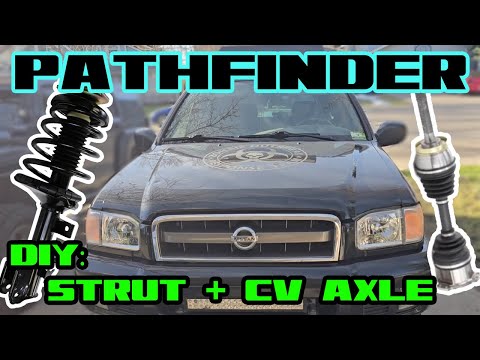 Видео: Nissan Pathfinder — этапы замены стоек и полуосей CV