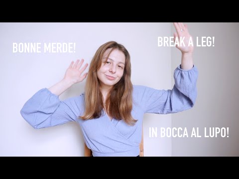 Видео: Почему нельзя желать "удачи"? | Ни пуха ни пера, Break a leg, Bonne merde