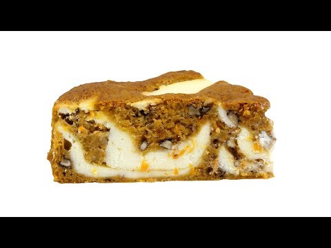Видео: Пирог "Мраморный" творожно-морковный. Нежный, ароматный, сочный. Видео 4к