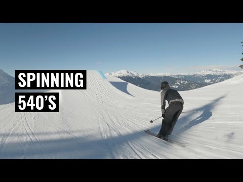 Видео: Набираем первые 540 градусов на лыжах