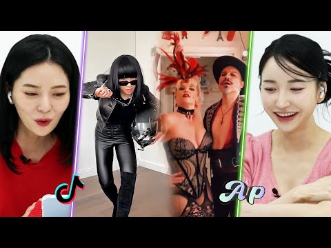 Видео: Горячая корейская девушка реагирует на челлендж TikTok Touch по смене наряда｜asopo