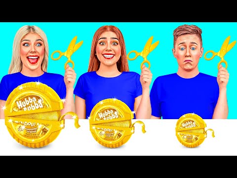 Видео: Большая, Средняя или Маленькая Тарелка Челлендж | Вкусные Кухонные Лайфхаки от Friendly DO