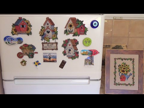 Видео: "Дачные магниты" по буклету от Dimensions "Gardener's delight"