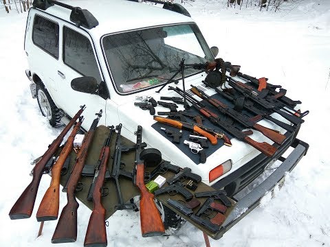 Видео: Охолощенное оружие большой обзор  (АКМС, АКСУ, ПМ, ТТ, Р-411, скс, АВТ, Обрез ВПО)