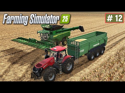 Видео: Iowa Plains FS25 - Убираю УРОЖАЙ КУКУРУЗЫ # 12