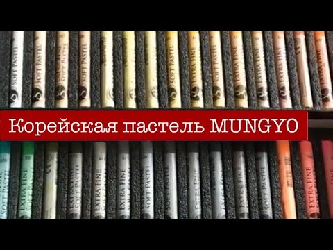 Видео: Обзор сухой пастели.  Часть 2 «Корейская марка Mungyo”