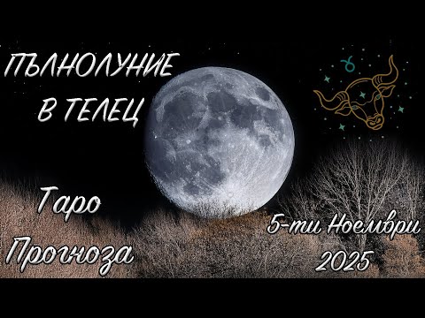 Видео: ПЪЛНОЛУНИЕ В ТЕЛЕЦ 05.11.2025 - Таро Прогноза за всички Зодиакални Знаци