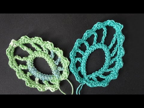 Видео: Crochet leaf Ирландские листики Вязание крючком  урок 344