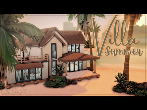 Видео: Летняя вилла🐠🌴🌊│Строительство│Summer Villa│SpeedBuild│NO CC [The Sims 4]