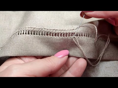 Видео: Як просто обробити край ниткою витянотою з основи | Beautiful Hand Embroidery| Beautiful Design