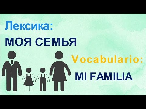Видео: Испанский язык с Profesora Oliva. Лексика "Моя семья". Mi Familia