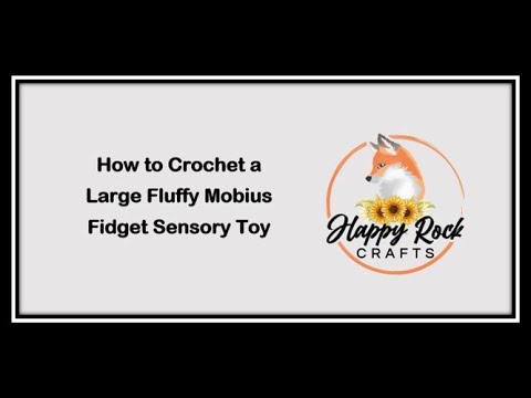 Видео: Большая пушистая сенсорная игрушка-лента «Мобиус» #вязаниекрючком #фиджет #каквязать #фиджеттои #...