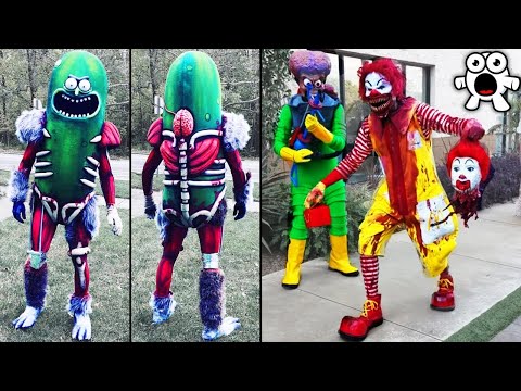 Видео: Самые Необычные И Крутые Костюмы На Хэллоуин. Часть 2