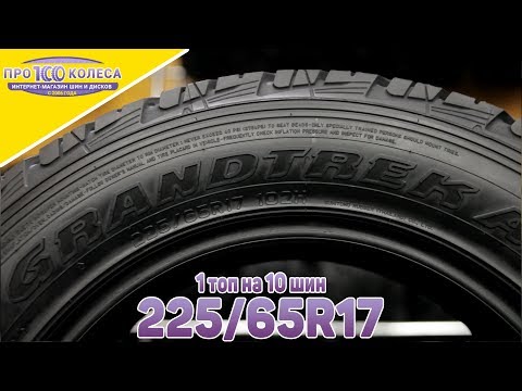 Видео: Обзор шин 225/65R17. Топ 10 лучших шин для паркетников от ПростоКолеса.РФ