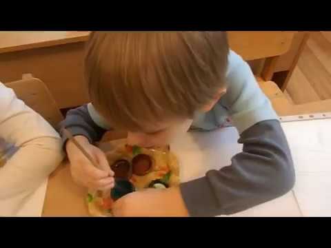 Видео: Занятие рисование в средней группе  Зелёная ёлочка