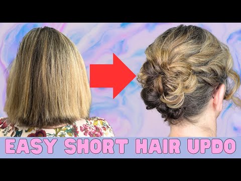 Видео: ПРОСТАЯ прическа для коротких тонких волос — прическа боб