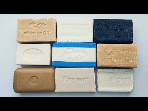 Видео: Cutting laundry soap 🔪ASMR🧼Резка хозяйственного мыла.