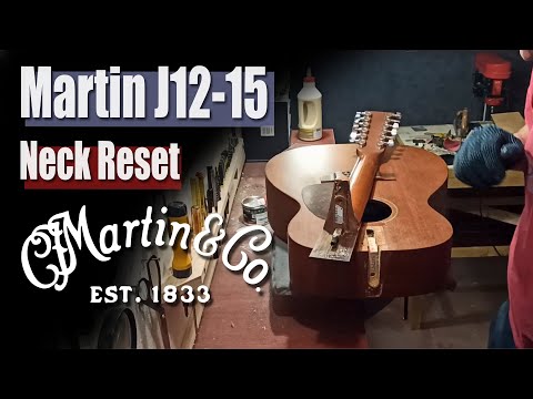 Видео: Martin J12-15 Neck Reset Переклейка грифа