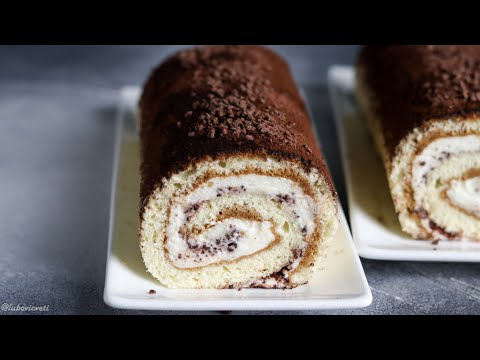 Видео: Бисквитный РУЛЕТ ТИРАМИСУ/ Простой и быстрый РЕЦЕПТ вкуснейшего десерта