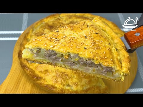 Видео: Go'shtli pirog tayyorlash / песочный мясной пирог / meat pie recipe