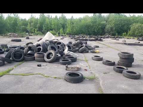 Видео: Бокситогорский картодром и почти заброшенные гаражи за башней