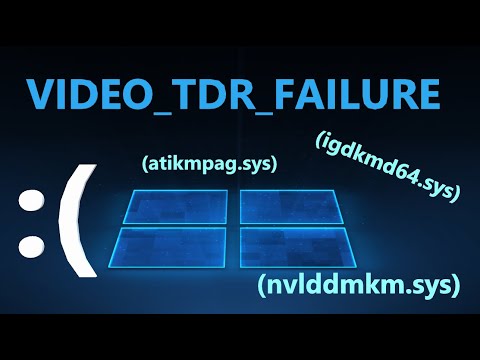 Видео: Как исправить ошибку VIDEO_TDR_FAILURE в Windows 11/10
