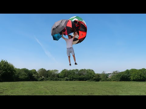 Видео: Сколько зонтов нужно для полета?