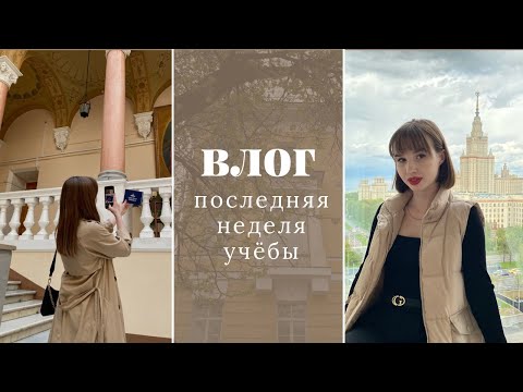 Видео: Влог | последняя неделя первого курса