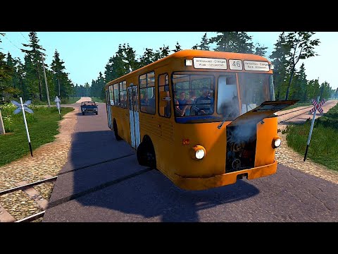 Видео: г.Припять, ЛиАЗ 677 перегрелся Bus World