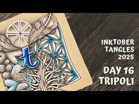 Видео: Inktober Tangles 2025 — День 16 — Триполи