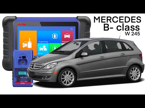 Видео: Add key Mercedes B-class W245 2010/ добавление ключа на Mercedes W245 2010 c Японии/ Autel im508