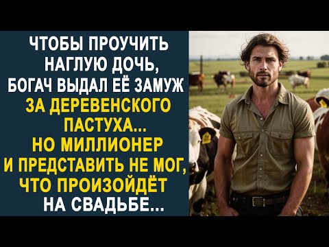Видео: Чтобы проучить наглую дочь, богач выдал её замуж за деревенского пастуха. Но на свадьбе...