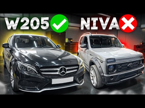 Видео: MERCEDES по красоте, ну а НИВА ПО БОРОДЕ!