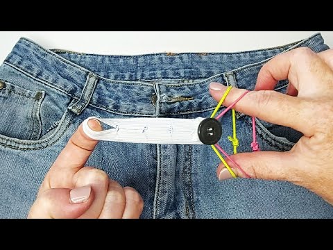Видео: 🌺👌7 Швейных трюков с джинсами/быстро уменьшить и увеличить размер