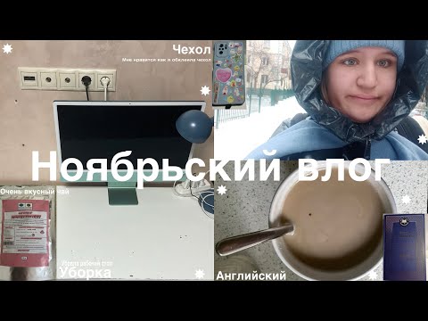 Видео: Ноябрьский влог♡Чехол, уборка, английский♡