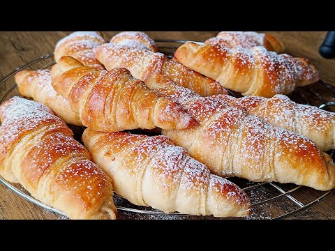 Видео: Пухкави и многослойни Козуначени КИФЛИ 🥐с масло