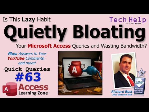 Видео: Ленивая привычка незаметно раздувает ваши запросы Microsoft Access и тратит трафик. Быстрые запро...