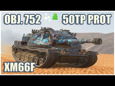Видео: XM66F, Объект 752 & 50TP prototyp • WoT Blitz Gameplay