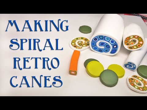 Видео: Как сделать спиральную трость в стиле ретро из полимерной глины
