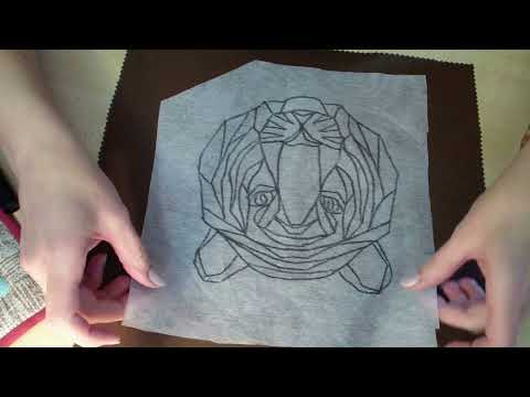 Видео: Декоративная подушка со стежкой по контуру (флизелин в помощь)