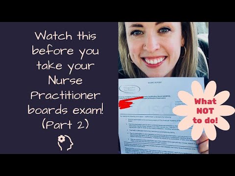 Видео: На что НЕ стоит тратить время при подготовке к экзамену FNP Boards | Сертификация AANP