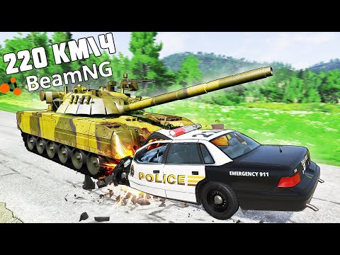 Видео: ЗАЛЕТЕЛ ПОД ТАНК!!! ПОЛИЦИЯ США В ШОКЕ!! - BEAM NG MP Мультиплеер