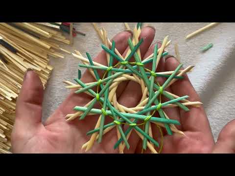 Видео: Новорічний декор: сніжинка з соломи + розіграш