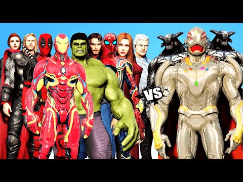 Видео: Мстители Marvel Comics против Армии Альтрона | Эпическая битва
